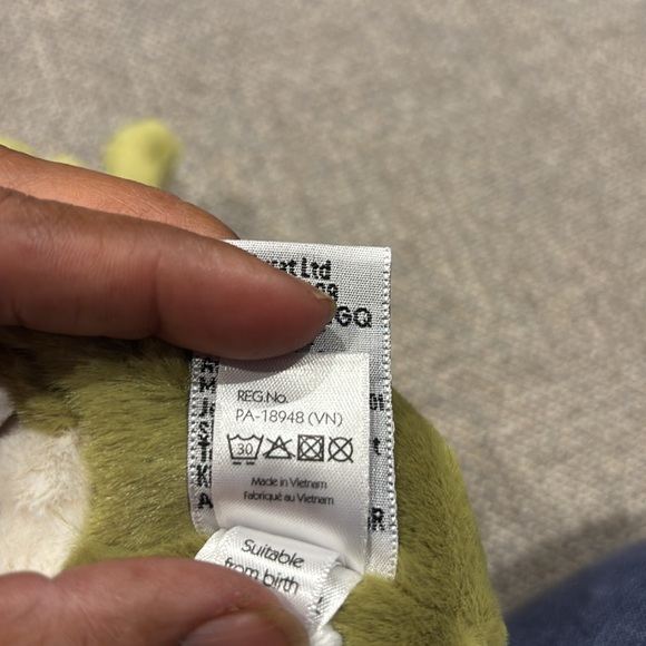 Jellycat Green and White Plush Frog Toy - Picture 12 of 14